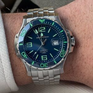 *SOLD* Jerome Lemars Chagall 45mm Swiss Made Automatic Watch Excellent Condition